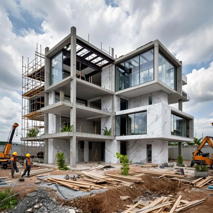 Large commercial construction project funded through development finance.