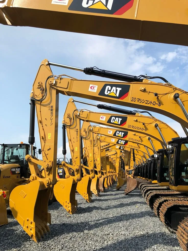 Commercial construction machinery representing asset finance.